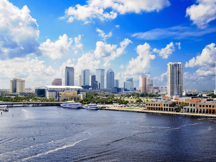 10. Tampa, Florida (tie)