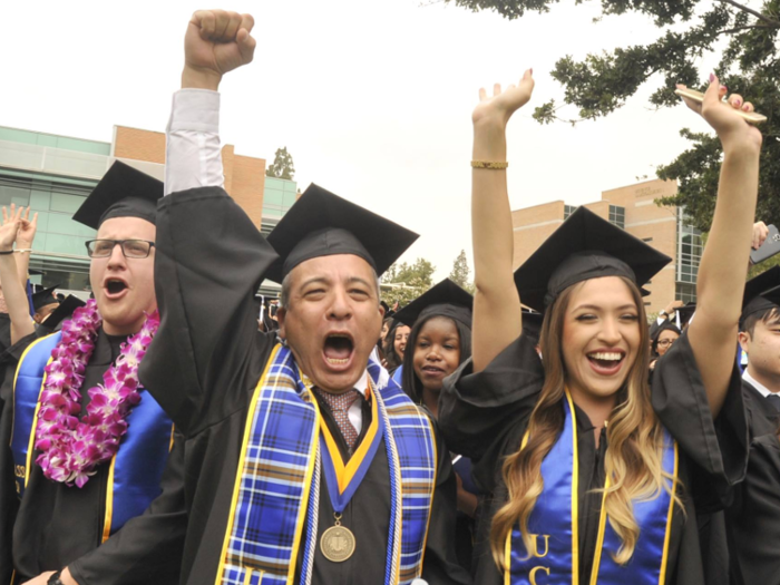 2. University of California – Riverside: 55.8% of students received Pell Grants.