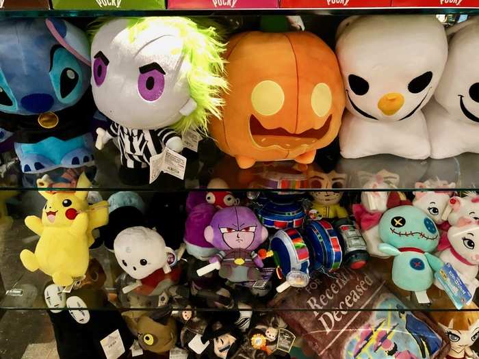 ... as well as these adorable plush toys referencing an assortment of movies and shows.