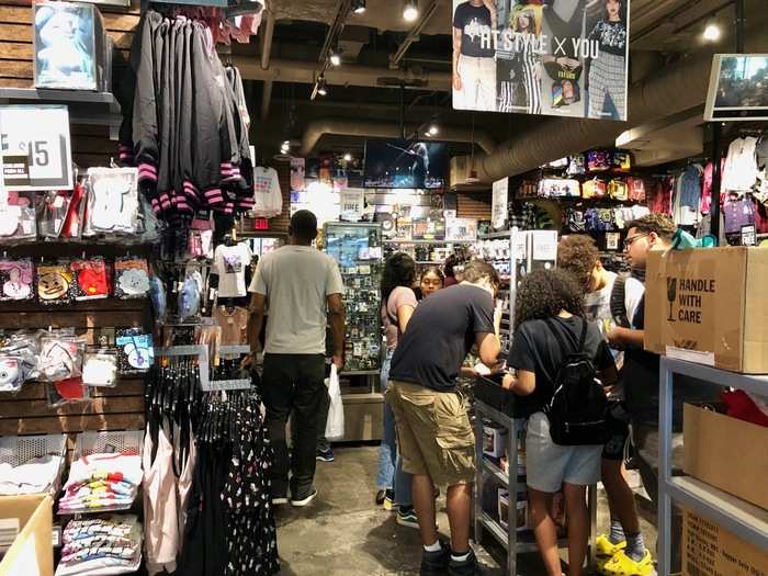 Even though it was the middle of the day on a weekday, the store was still packed with shoppers. Everyone who came inside seemed enchanted with the offerings in the store and excited to find their own fandom represented.