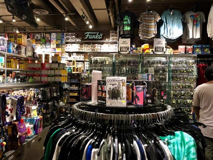 The inside of the store kind of had a thrift-store feeling to it, as the walls and shelves were completely lined with merchandise from top to bottom.