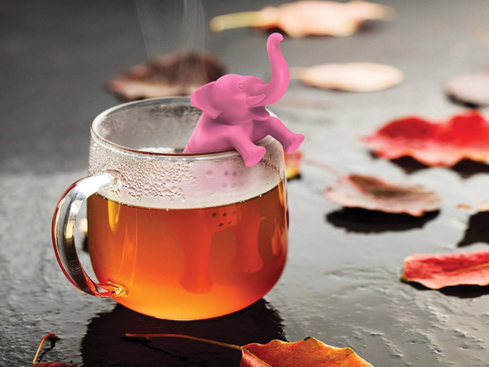 A cute loose tea infuser shaped like an animal