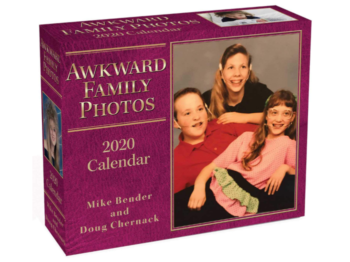 A 2020 calendar celebrating only the cringe-worthy awkwardness of timeless family photos