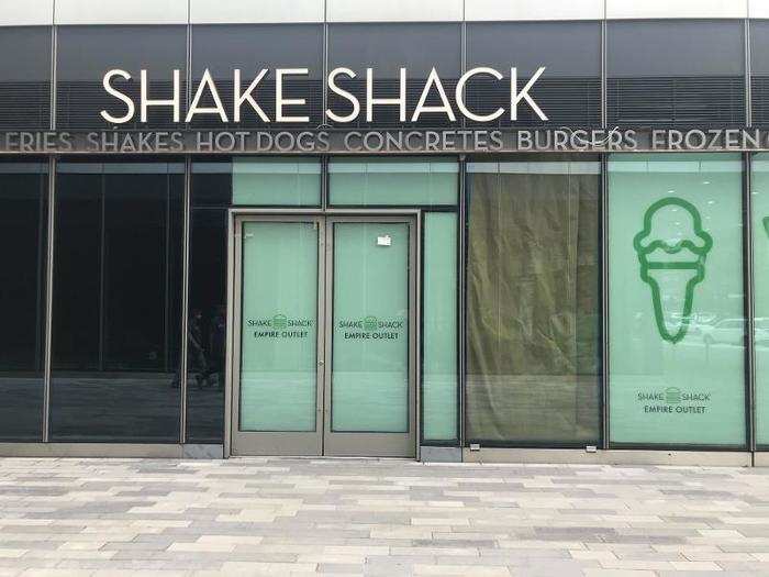 As we made our way toward the exit, we saw a Shake Shack sign and contemplated a burger, before discovering it wasn