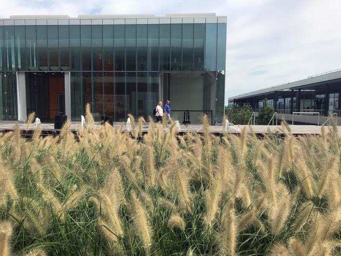 What the mall lacked in stores and shoppers, it made up for with greenery and tidy landscaping.