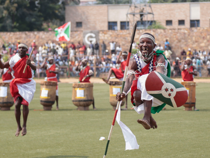 8. Burundi — 45.09% under 15