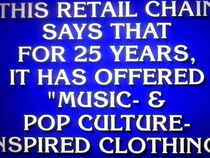 But the store was still considered wildly successful. It was referenced on television shows like South Park and Californication and by celebrities like Nicki Minaj, Daniel Tosh, and Jimmy Fallon. It was also the answer to a Jeopardy question in 2014.