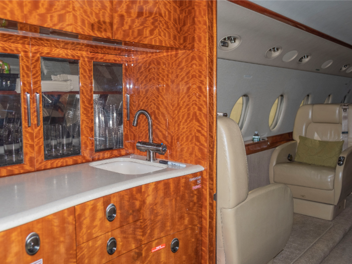 The G200 has a roughly 25-foot by seven-foot cabin and can carry eight to 10 passengers.