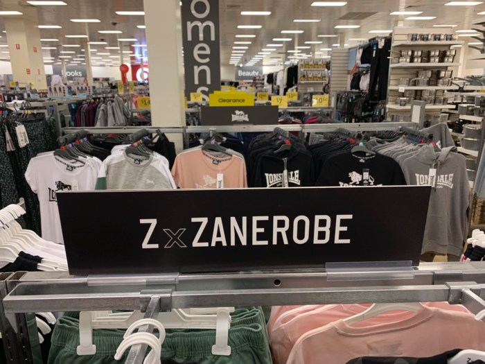 In addition to Fila, I found plenty of items from the popular Australian brand Zanerobe.