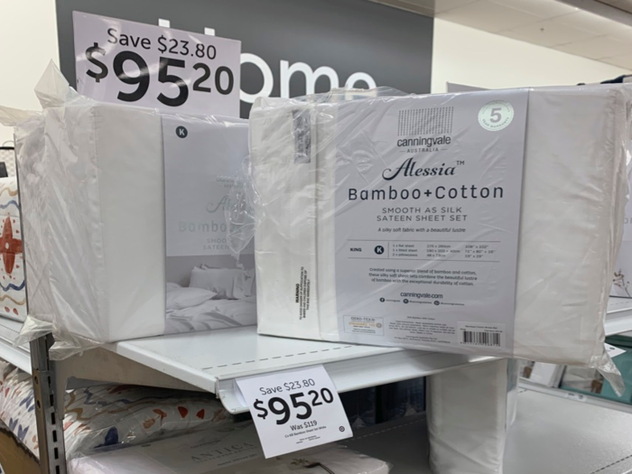 Upon a closer look at the different items for sale, there were a few high-quality goods up available purchase. For example, a bamboo and cotton sheet set will set you back about $65 in US dollars.