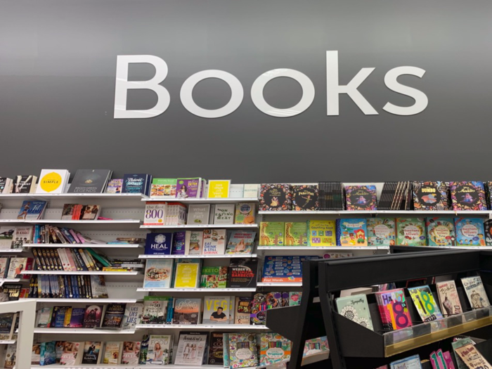 The books section looked more familiar to its US counterpart. Most of the options appealed to younger readers, as in the US, and there were very few novels available for older audiences.