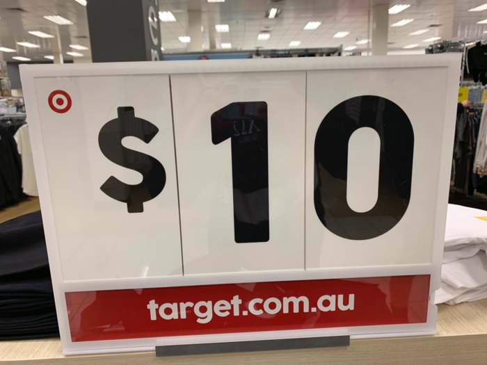 The prices at the Australian Target were surprisingly fair in comparison to American Target prices. For example, one pair of pants in the women