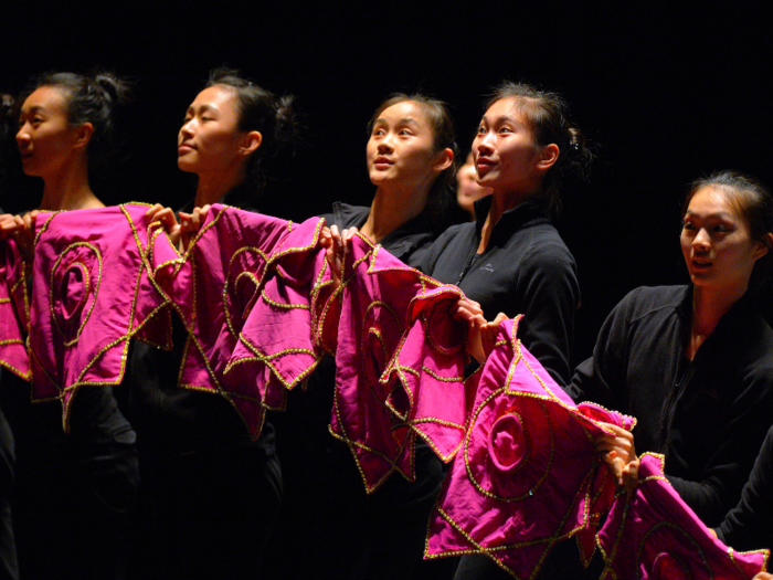 Two schools are inside the compound — Fei Tian Academy of the Arts and Fei Tian College.