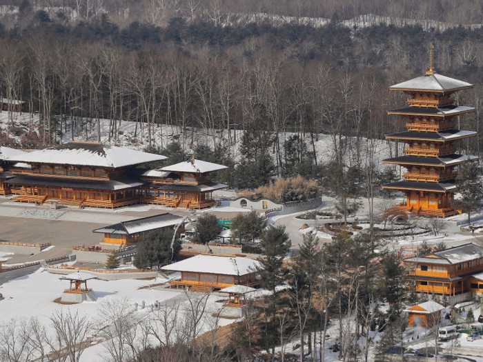 Since 2001, the compound has slowly added more buildings.