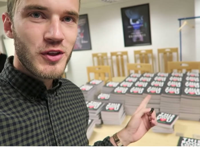 Also in 2015, Kjellberg released a satirical self-help book called "This Book Loves You." The book parodying motivational texts rose to #1 on The New York Times bestseller list when it was released in November 2015.