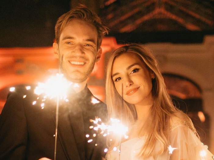 Just as he started to take off on YouTube, Kjellberg met his now-wife Marzia Bisognin. Bisognin reportedly emailed Kjellberg to tell him she found his videos funny, and the two have been together ever since. She started her own YouTube channel called "CutiePieMarzia" in 2012.
