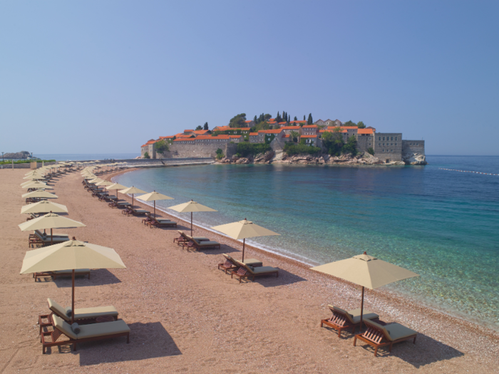 Glibo described Aman Sveti Stefan one of the most beautiful and calm places in Montenegro, and noted that its beaches lack the crowds of people that frequent other Montenegro beaches.