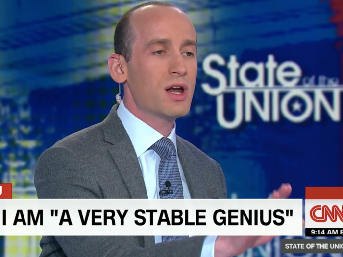In January 2018, he had a combative interview with Stephen Miller, one of the president