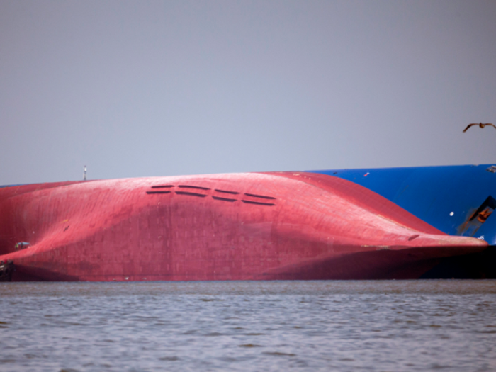 The 656-foot vehicle carrier Golden Ray is owned and operated by Hyundai Glovis, Hyundai Motor