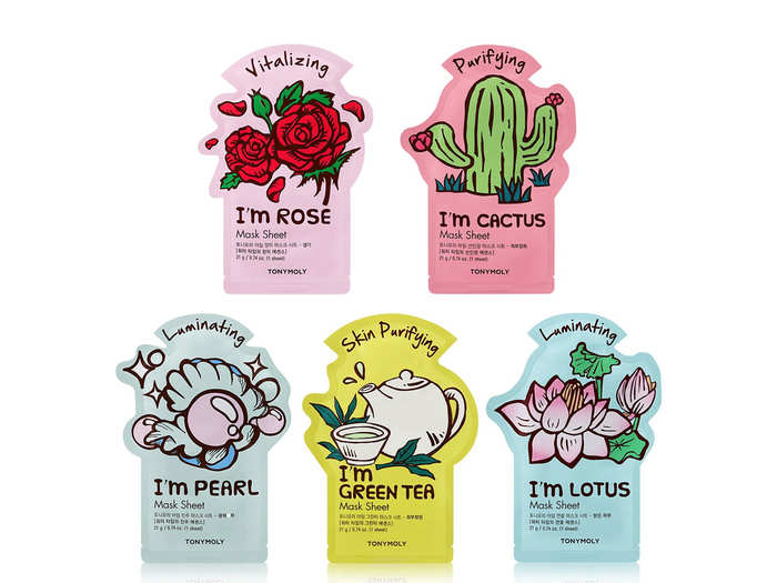 A set of K-beauty sheet masks for an at-home spa night