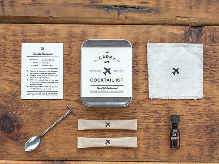 A carry-on cocktail kit to make flights a little more bearable