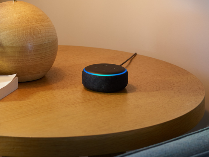An echo dot for the virtual assistant you can afford to give them