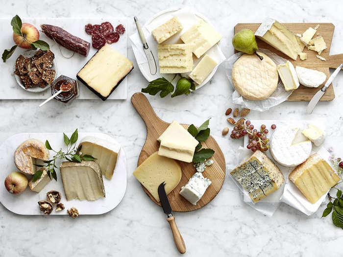A cheese and salami collection that looks put-together