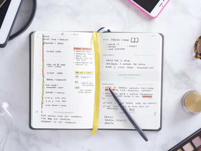 A self-betterment planner designed using the "best practices" of the most successful people in history