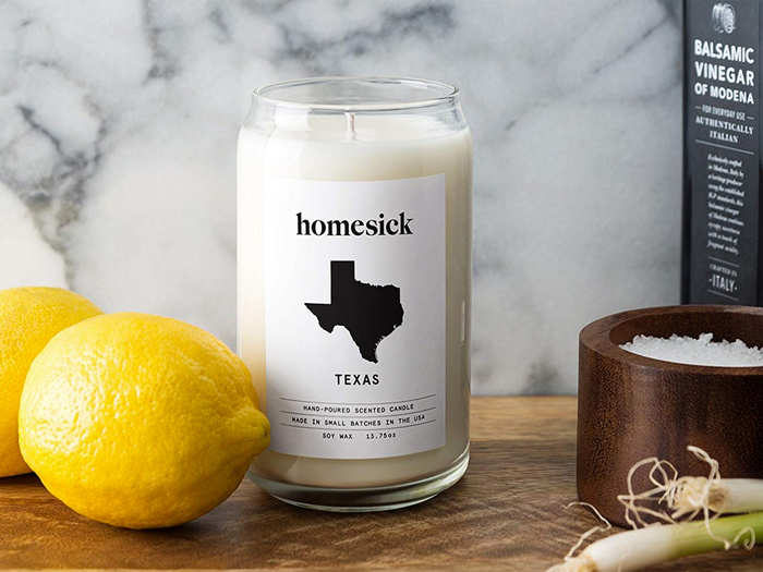 A candle that smells like their favorite state