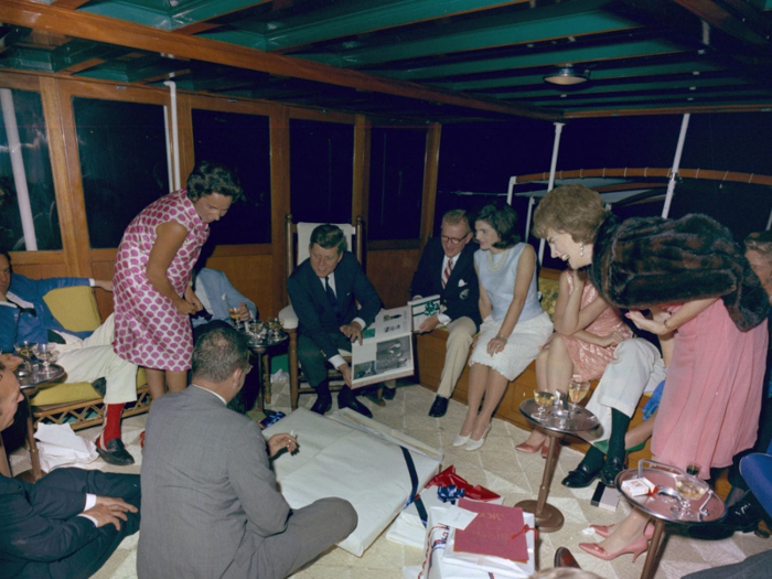 Presidents also used the yacht on private trips, where they hosted friends and family