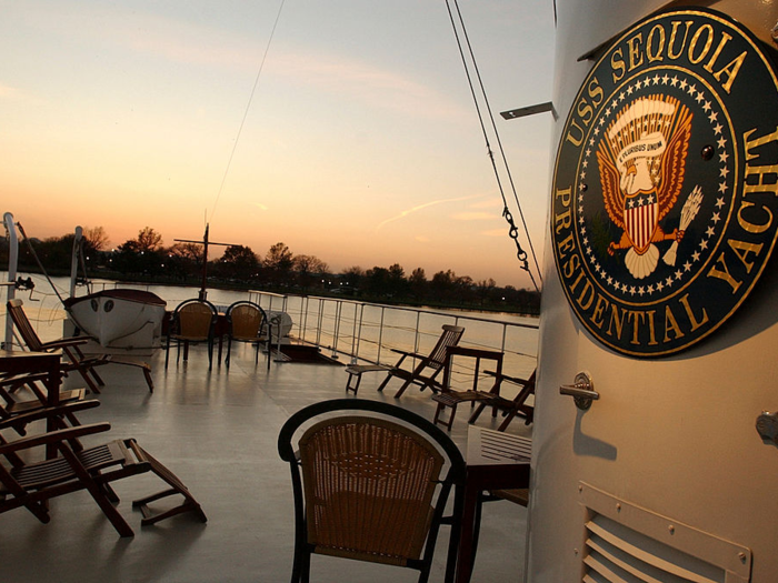 The vessel had a spacious aft-deck, where about 40 guests could gather.