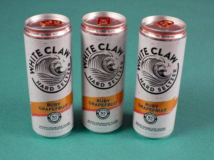 On our taste test form, White Claw received a 100% 5 rating on a 1-5 scale of "terrible to awesome."