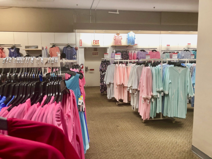 We oddly found a massive area devoted to nightgowns near the intimates section. If nightgowns were back in, we had no idea. But Sears was certainly banking on its shoppers being into them.