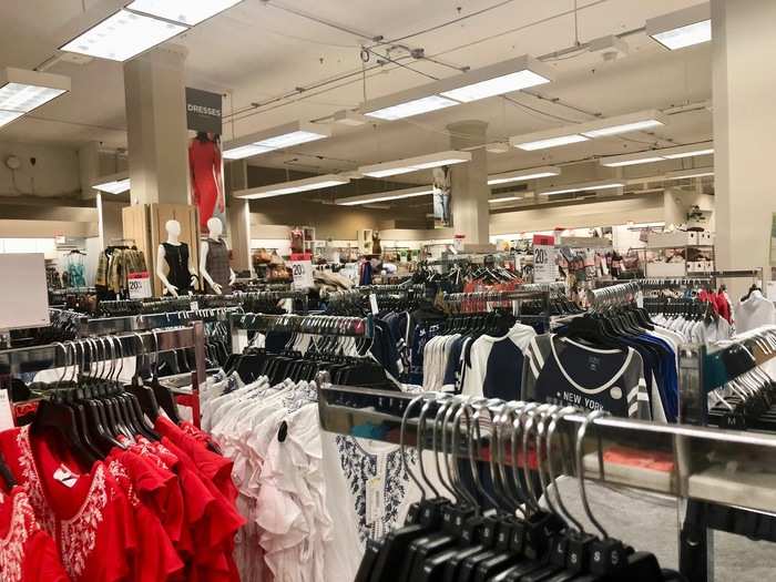 We walked in unsure about what to expect. Our first impression was that the whole store felt like a warehouse that was overcrowded with racks, similar to a Marshalls or TJ Maxx.