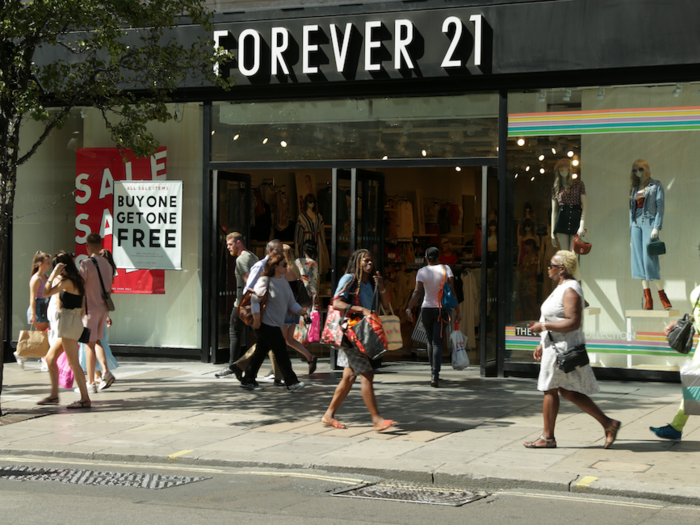 In 2018, Forever 21 began downsizing and closing a number of European stores in Amsterdam, Dublin, and the UK, as well as some stores in North America.