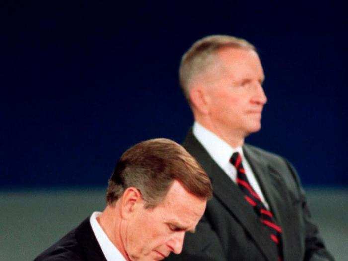 1992: George HW Bush vs. Bill Clinton and Ross Perot