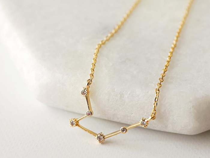 Gold Aquarius Necklace