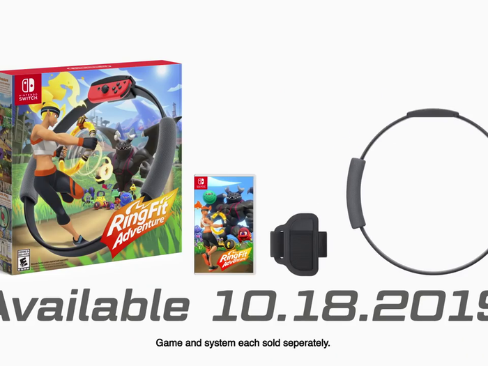 "Ring Fit Adventure" will be released on October 18, 2019 for $80. The game will include the Ring-Con and Leg Strap accessories. You can watch the full seven-minute breakdown below.