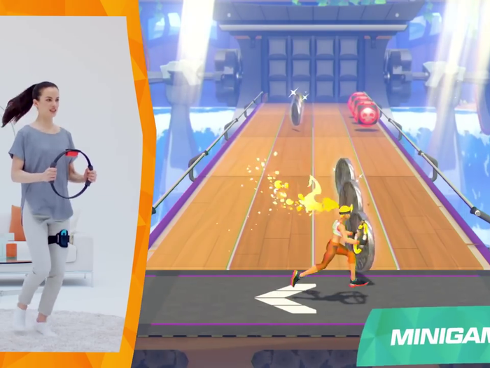 Mini-games in "Ring Fit Adventure" offer a variety of simple tasks that can become a casual exercise routine.