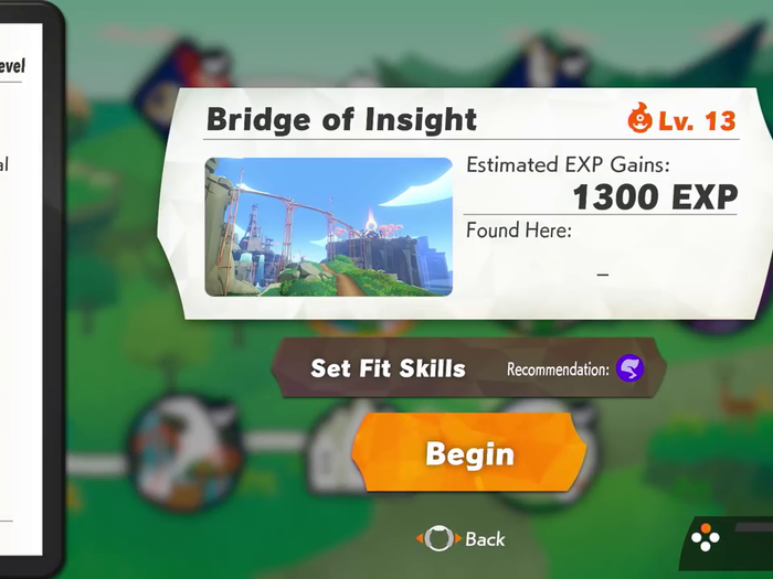 Each level will give you an approximate completion time and number of calories burned. Completing stages will level up your character, giving you access to tougher challenges.