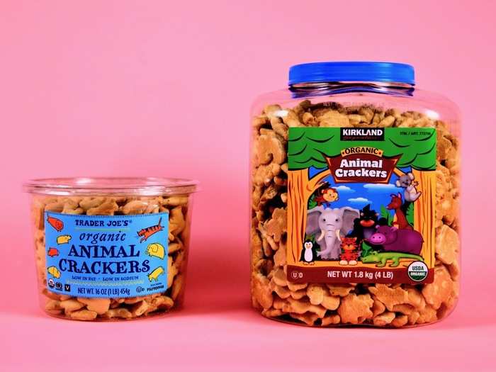 3. ANIMAL CRACKERS — This iconic snack is one of our favorites, so it was was very exciting to buy two whole tubs of them.