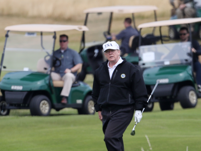 At the beginning of August, Trump finally escaped the heat, and moved to Bedminster, although it was most certainly not a vacation.