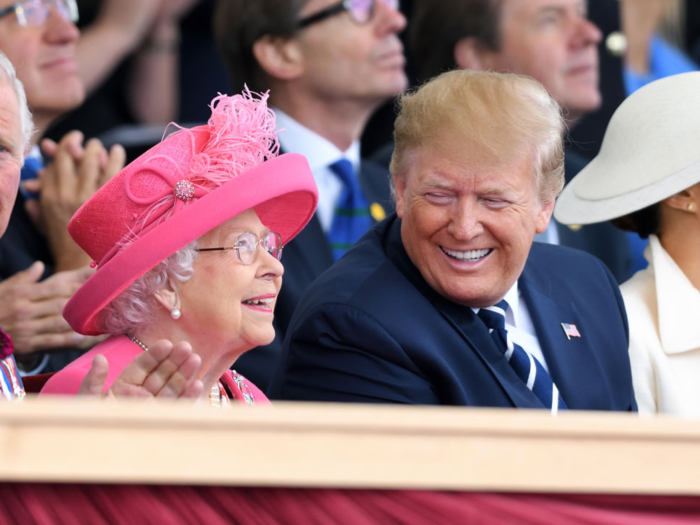 That same day he met Queen Elizabeth II. He was in Britain to mark 75 years since D-Day.