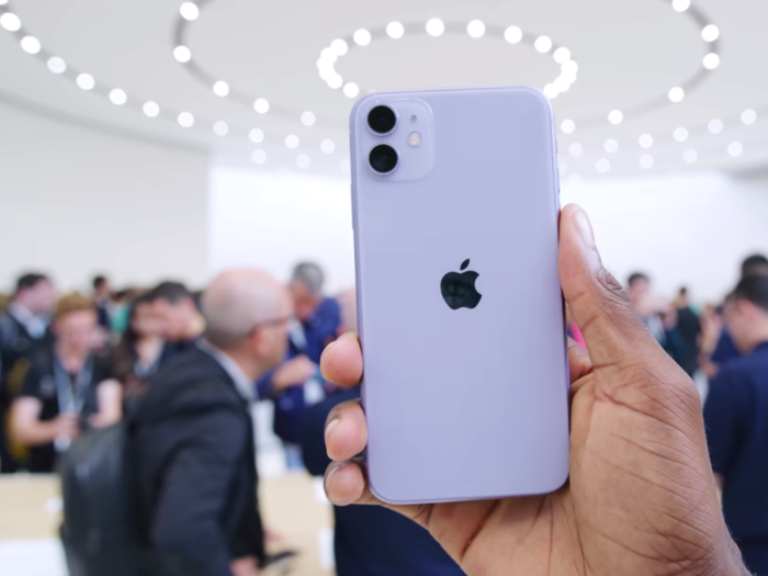 A purple iPhone 11 is sweet but eye-catching.