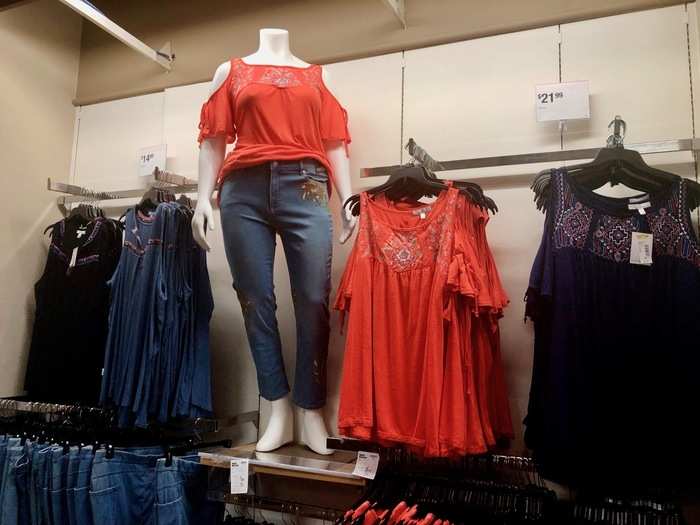 Like JCPenney, Sears had a plus-size section.