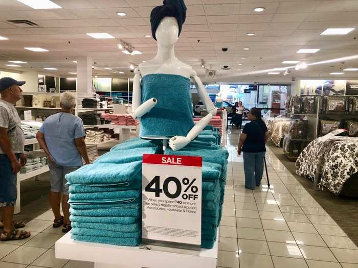 ... to towels and bedding.