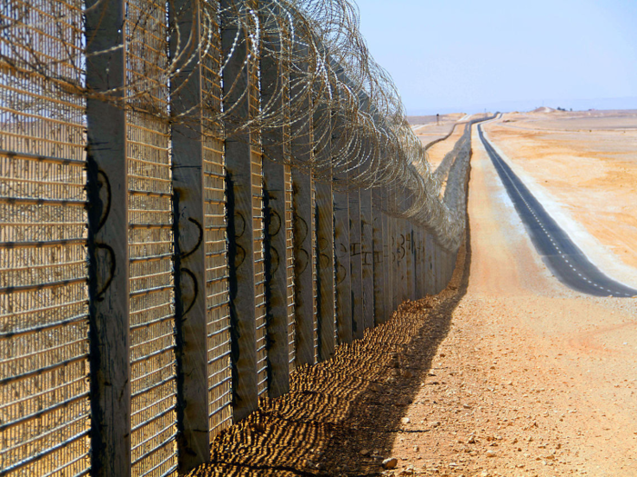 And Israel also has a wall along its southern border with Egypt.