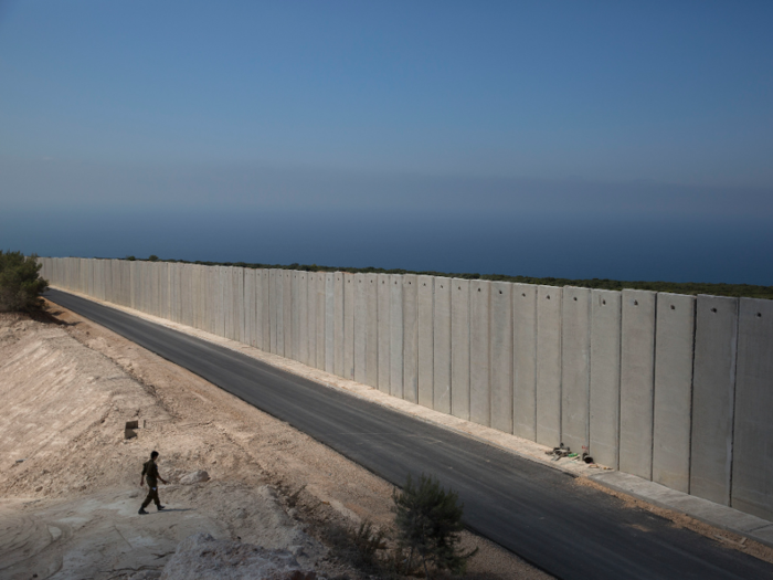 Israel has recently built a wall at its border with Lebanon.