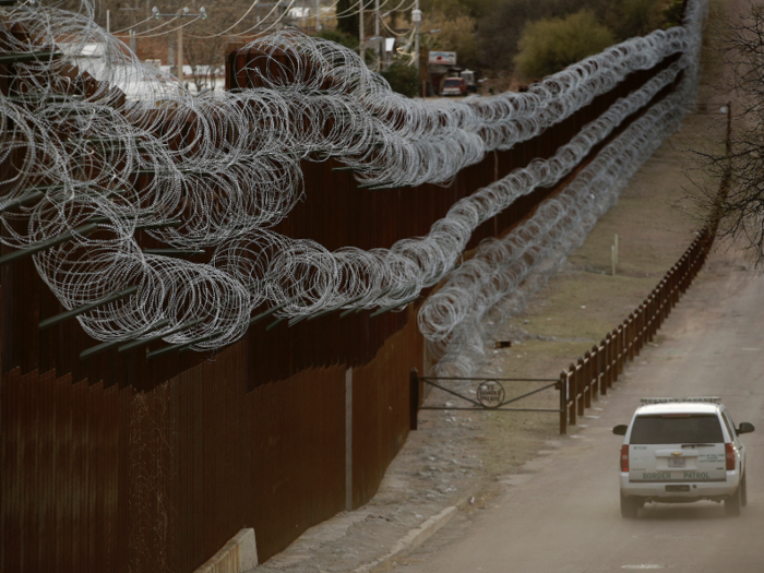 And then there are the walls dividing countries, like the United States