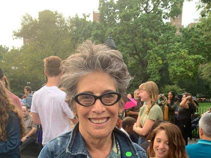 Ellen Friedman, 76, sported her "I heart Warren" button on her denim jacket. The part-time community counselor and die-hard Warren supporter said "this is the scariest time I can ever imagine." She believes Warren is a "personable candidate" who can address the issues that keep her up at night. "I